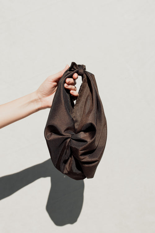 Furoshiki Bag in Recycled Black Rayon