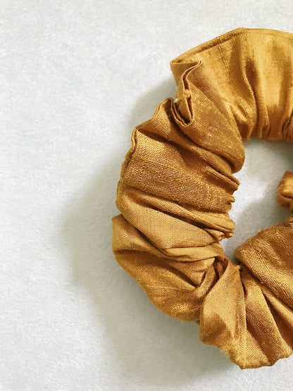 Raw Silk Scrunchies