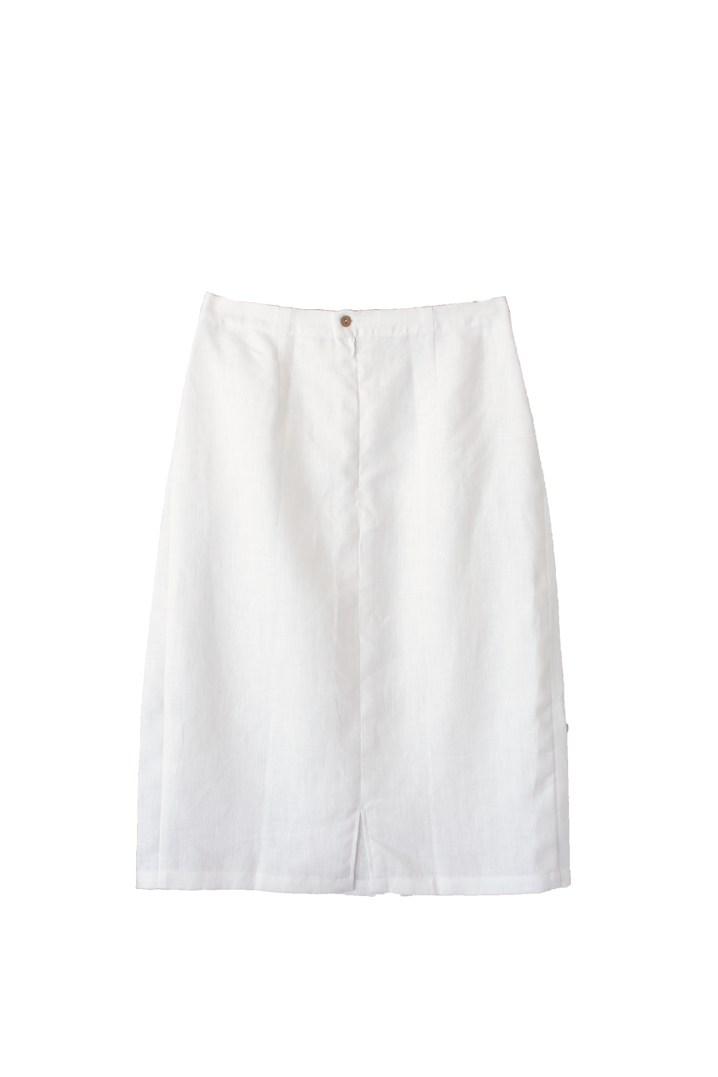 Linen Skirt in Salt