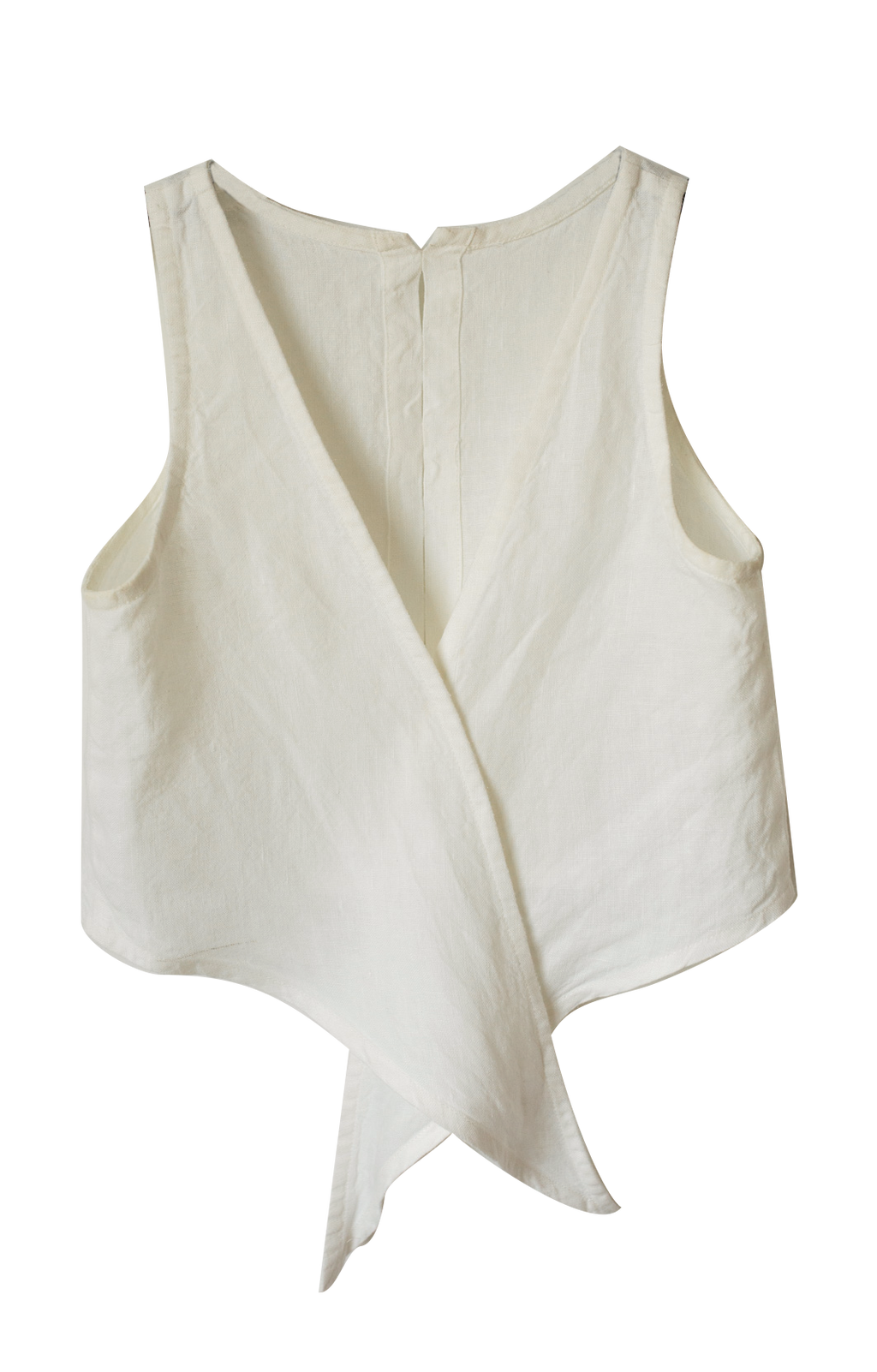 Tuxedo Tie Top in Sand