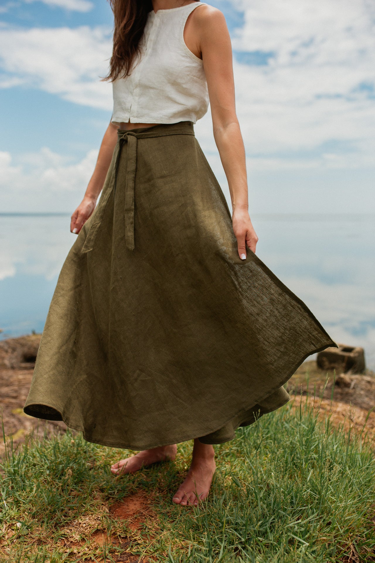 Utilitarian Wrap Skirt-Made to Order