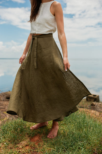 Utilitarian Wrap Skirt-Made to Order