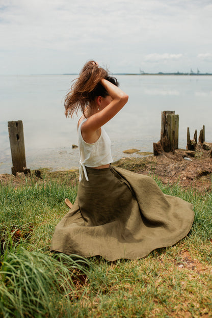 Utilitarian Wrap Skirt-Made to Order