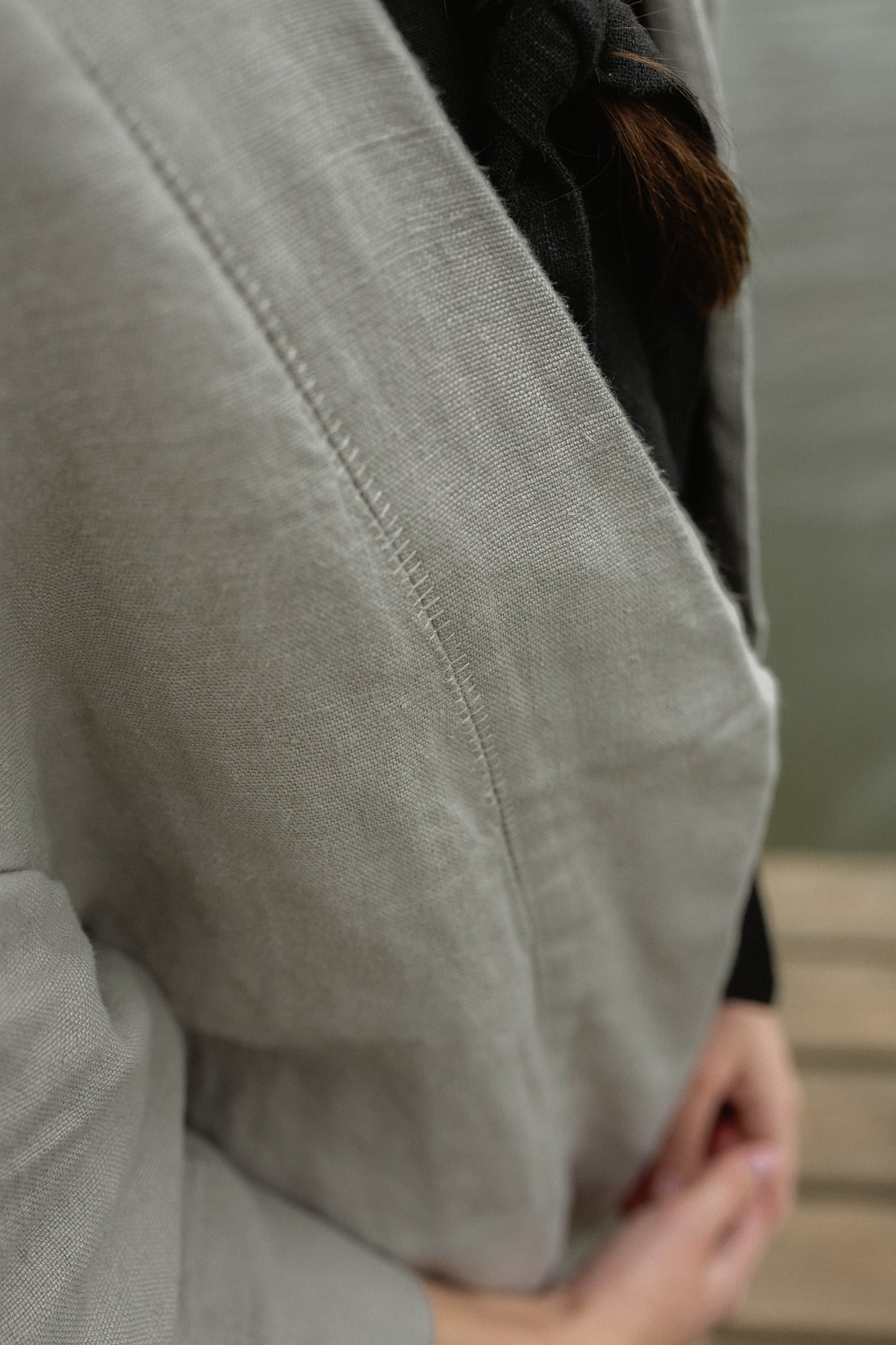 Linen Gather Jacket