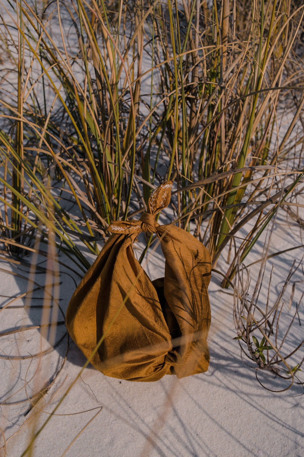 Furoshiki Bag – Raw Silk in Gold