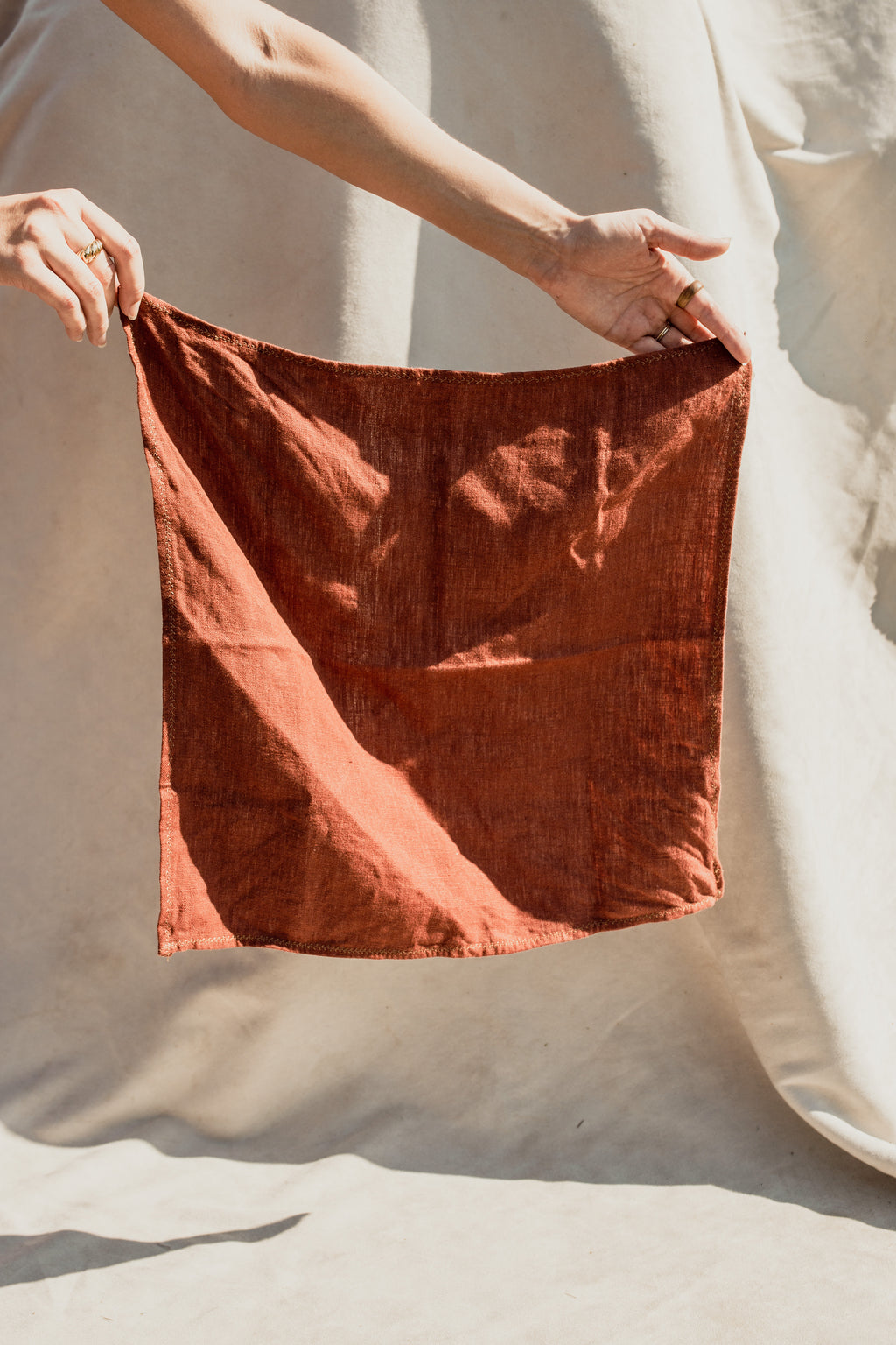 Furoshiki Bag – Rust Linen